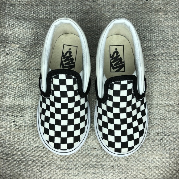 vans checkered toddler shoes